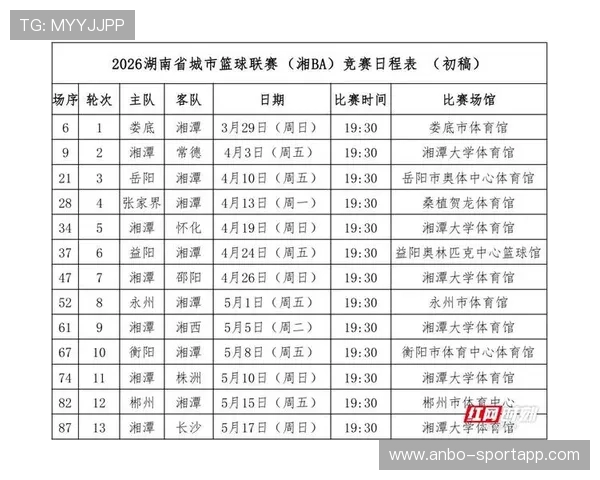 最新湘超联赛完整赛程查询及各轮比赛时间安排